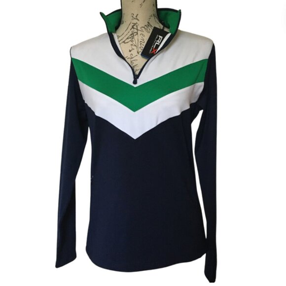 RLX Ralph Lauren Tops - RLX Ralph Lauren Chevron Stripes 1/4 Zip Pullover, S
